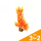 Classic Plastic Aquarium Plant (Large) - Orange Grass