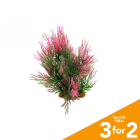 Classic Plastic Aquarium Plant (Small) - Dark Green & Red Grass