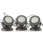 3 Oase pond spotlights.