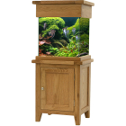Aqua Oak Small Cube Aquarium & Cabinet