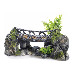 Rocky Rope bridge, Aquarium Ornament.