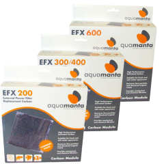 AquaManta EFX Standard External Filter Carbon Pack