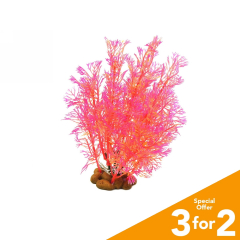 Classic Plastic Aquarium Plant (Medium) - Red Grass