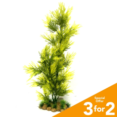 Classic Plastic Aquarium Plant (X-Large) - Light Green Grass