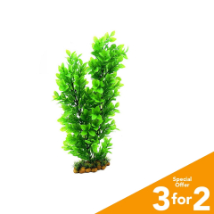 Classic Plastic Aquarium Plant (X-Large) - Green Leaf