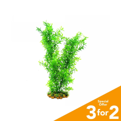 Classic Plastic Aquarium Plant (X-Large) - Light Green Leaf