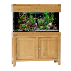 Aqua Oak 100cm Slim Aquarium & Cabinet