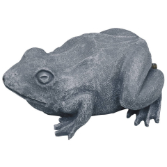 Poly-resin sprouting pond feature frog