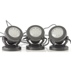 3 Oase pond spotlights.
