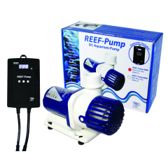 Reef aquarium pump with controller