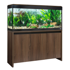 Fluval Roma 240 Bluetooth LED Aquarium & Cabinet Set - Walnut